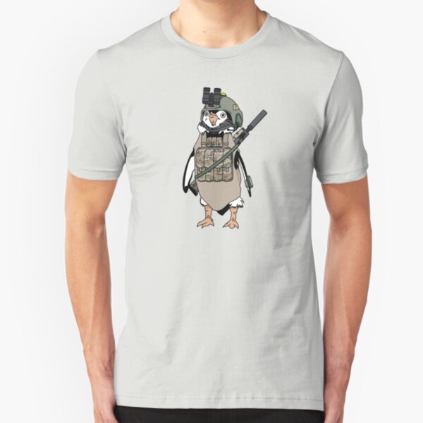 Tactical penguin Slim Fit T-Shirt