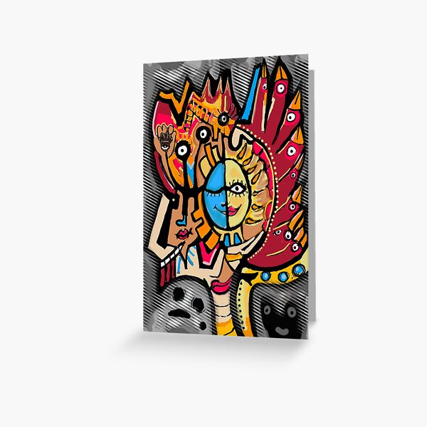 Portrait of a Party Guy Greeting Card