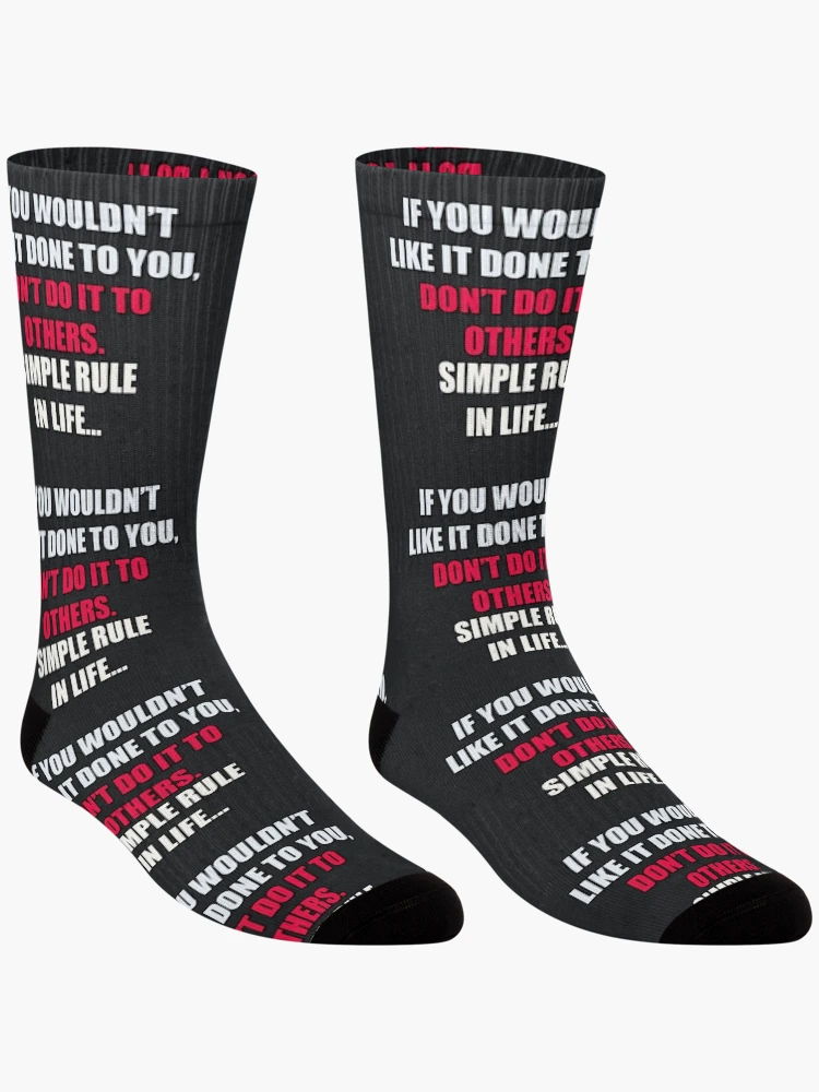 Thumbnail 3 of 5, Socks, SIMPLE LIFE RULE designed and sold by CCCREW.