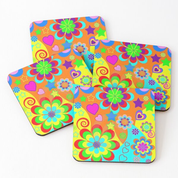 Item preview, Colorful Rainbow Flowers designed and sold by GroovySmolBean.