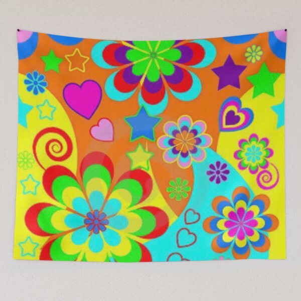 Item preview, Colorful Rainbow Flowers designed and sold by GroovySmolBean.