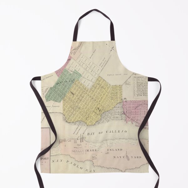 Item preview, Vintage Map of Vallejo CA (1878) designed and sold by BravuraMedia.