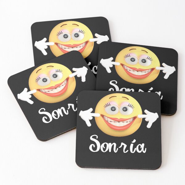 Item preview, Sonrie Smile Emoji Spanish Mask  designed and sold by hispanicworld.