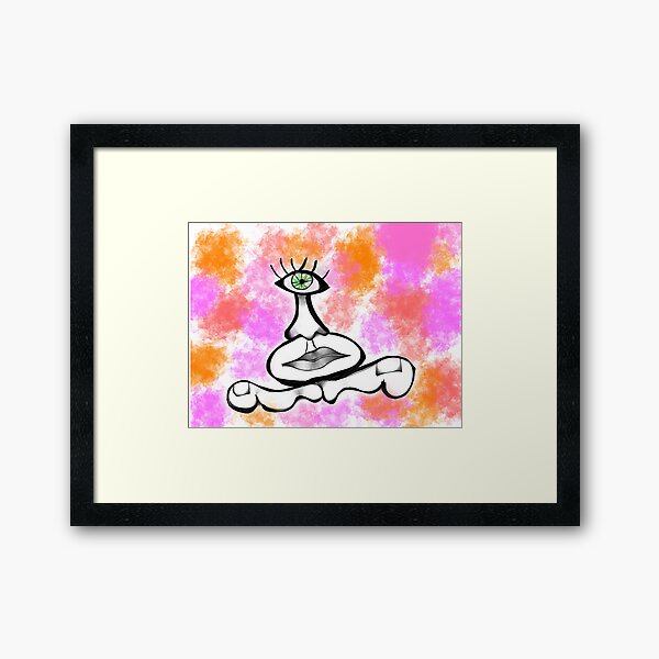 Bigfoot Cyclops Framed Art Print