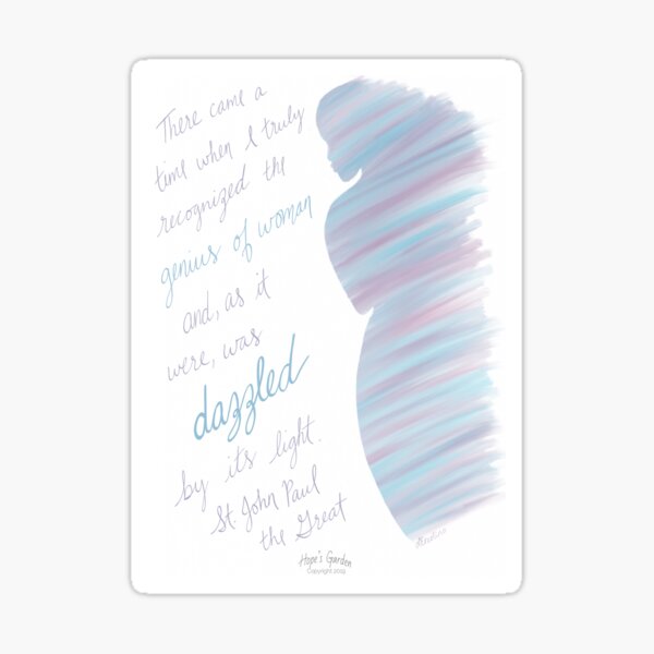 Dazzled genius of a Woman Sticker