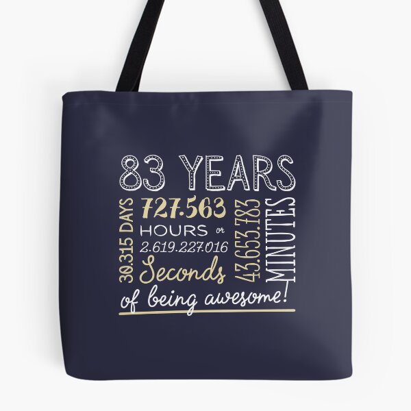 Item preview, 83rd Birthday Gifts - 83 Years of being Awesome in Hours & Seconds designed and sold by betternotes.