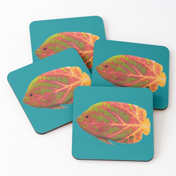 Item preview, Aspen Leaf Tropical Fish 1 designed and sold by GobaFineArts.