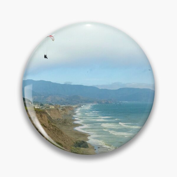 Item preview, Paraglider above Pacific Ocean in California designed and sold by Christine  Wilson Photos.