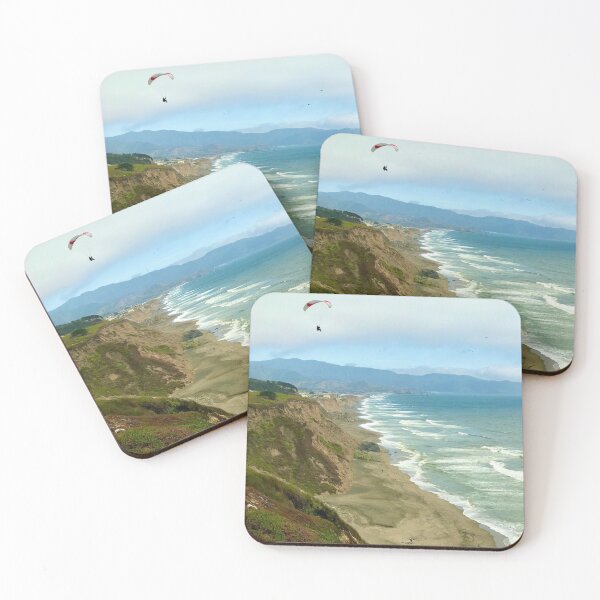 Item preview, Paraglider above Pacific Ocean in California designed and sold by Christine  Wilson Photos.