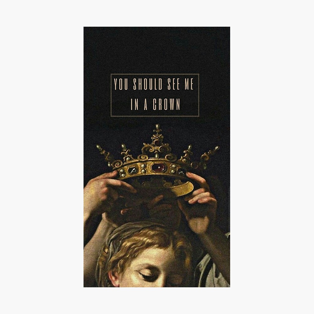 You Should See Me In A Crown Art Aesthetic Sherlock Holmes Phone Case Poster Poster By Kaledabean Redbubble