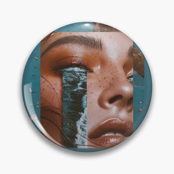 Item preview, ocean eyes aesthetic collage blue sticker tshirt designed and sold by kaledabean.