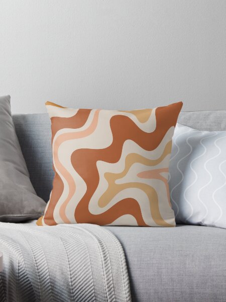 Artikel-Vorschau von Liquid Swirl Retro Modern Abstract in Erdtönen, designt und verkauft von kierkegaard.