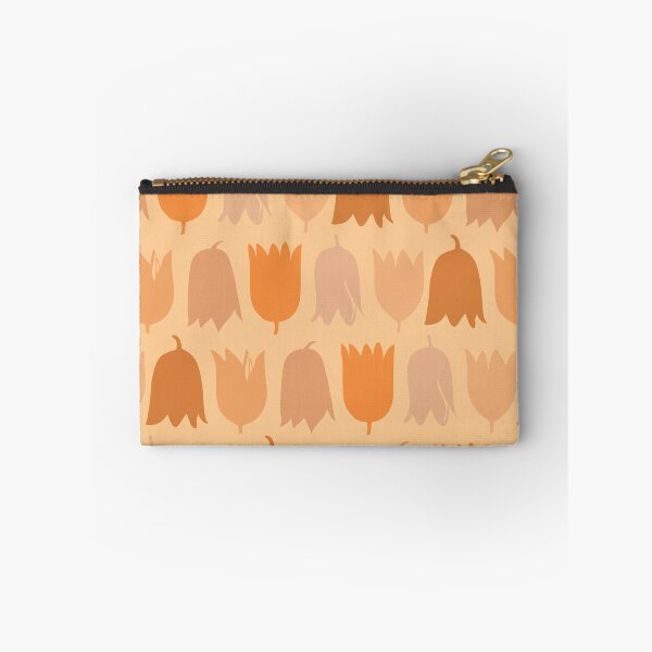Item preview, Baby Bells fashion print, large-scale digital floral, shades of dusky orange designed and sold by Susan Marie Williams.