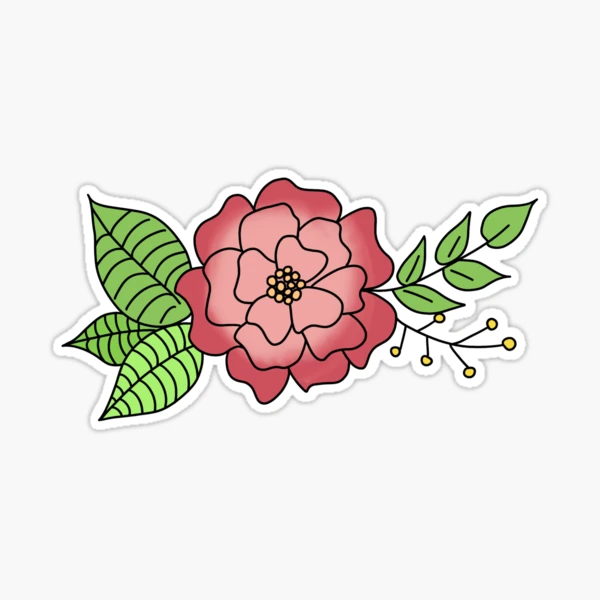 MAGENTA - Stickers muraux - Bouquets de fleurs