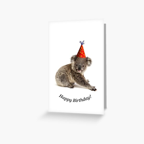 Item preview, A koala joey happy birthday. designed and sold by Gerry Pearce.