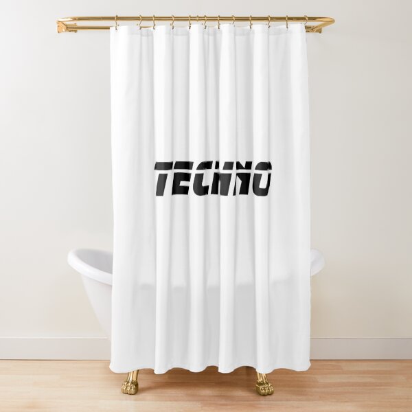 Techno #techno01 Shower Curtain