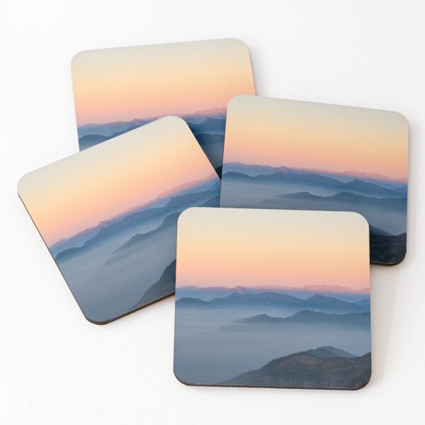 Item preview, Gradient Sunrise over mountain range designed and sold by wjrtapp.