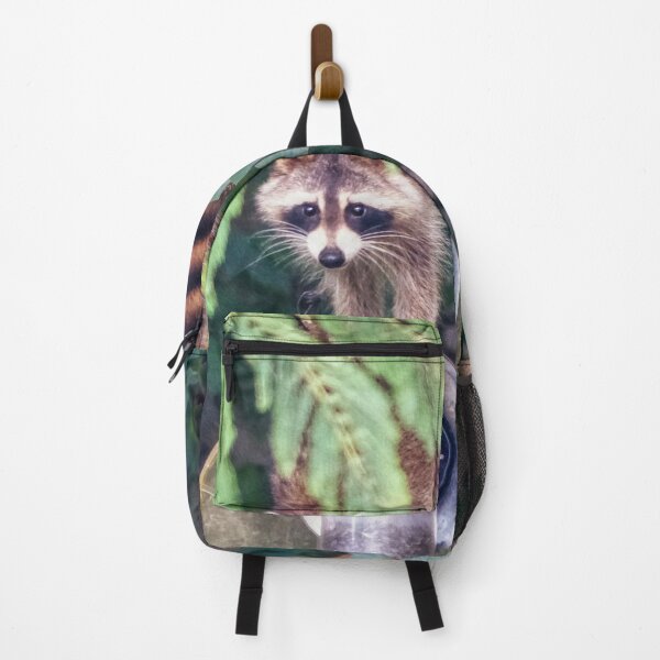 Item preview, Raccoon Raiding the Bird Feeder designed and sold by Frankie Cat Photography.