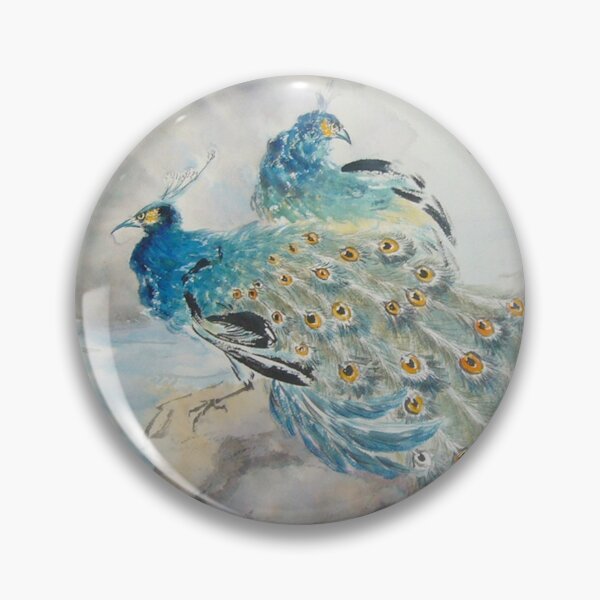 Item preview, Chinese Painting Peacock's and Red Leaves designed and sold by PixelQube32.