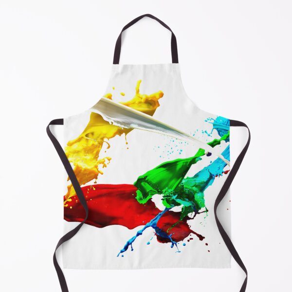 Item preview, white, yellow, red, green, blue colour splashes designed and sold by LynksArts.
