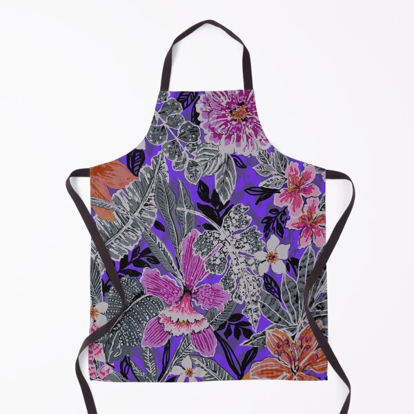 Item preview, Tropical Batik Floral With Violet Background designed and sold by Leslie Rogers Todder.