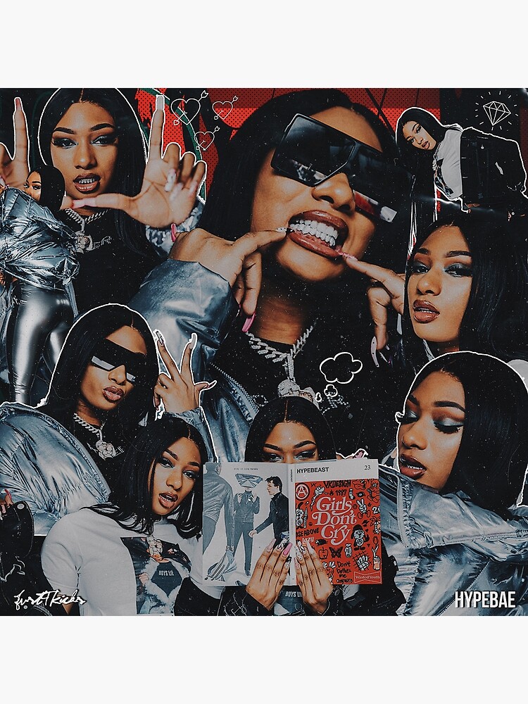 Megan Thee Stallion Collage Wallpaper