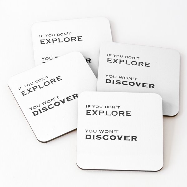 Item preview, If you don't explore you won't discover quote designed and sold by Images by Chris de Blank.