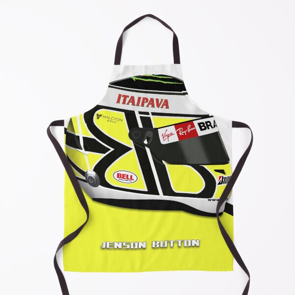 Item preview, Jenson Button - 2009 helmet Art Print designed and sold by JageOwen.