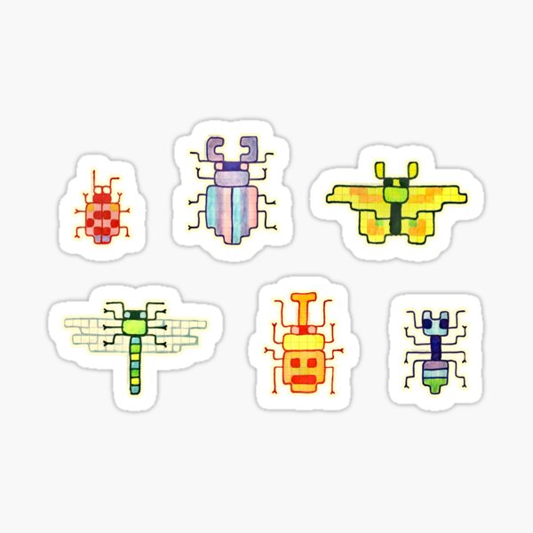 Grid bugs Sticker