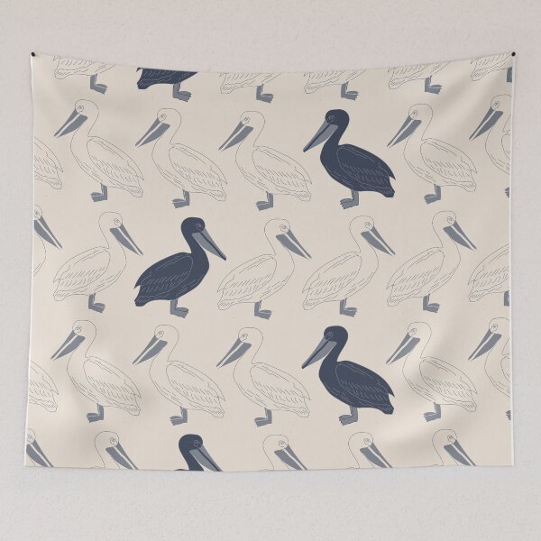 Item preview, Fishermans Wharf Pelican designed and sold by tuesdaytextiles.