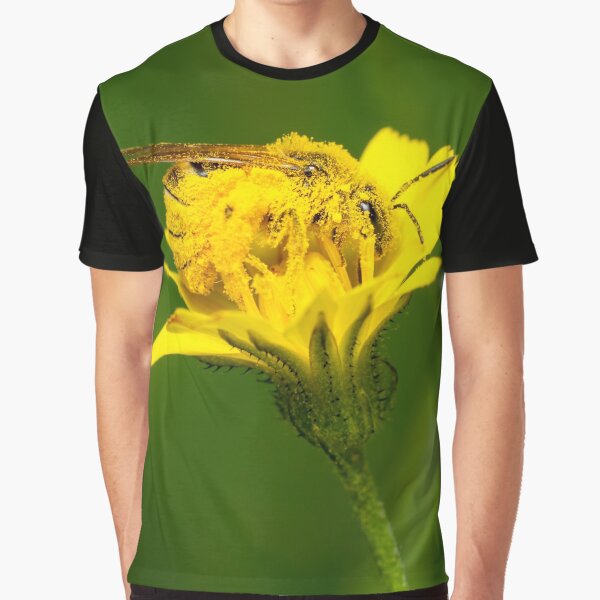 Bee Covered in Pollen Graphic T-Shirt