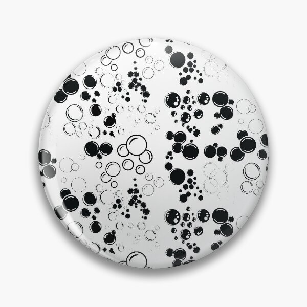 Item preview, Bubbles Black & White Pattern designed and sold by lusterhills.