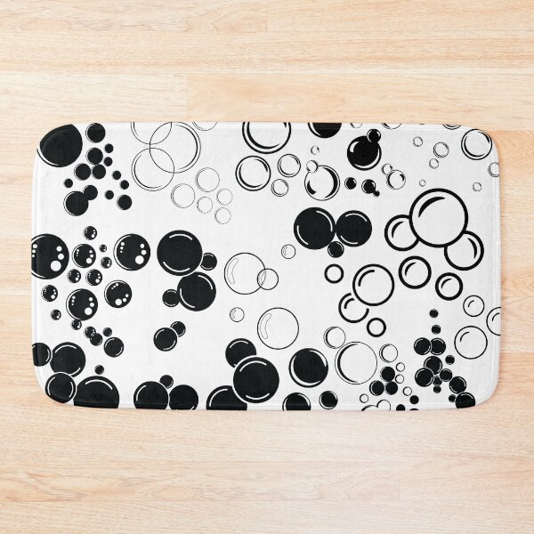 Item preview, Bubbles Black & White Pattern designed and sold by lusterhills.