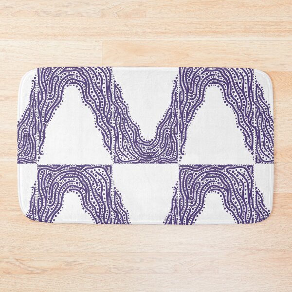 Item preview, purple wave squiggle dots and lines pattern  designed and sold by Ella's  Doodles And Designs.