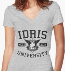 Idris University Women's Fitted V-Neck T-Shirt