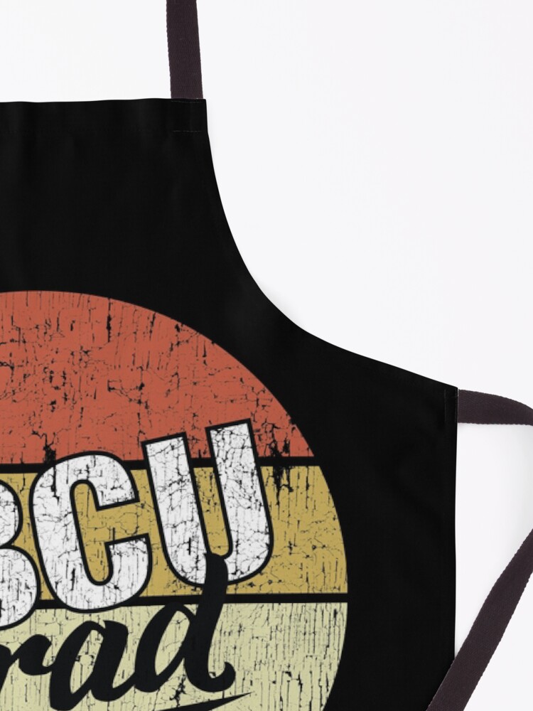 Alternate view of HBCU Grad With Cap Vintage Apron