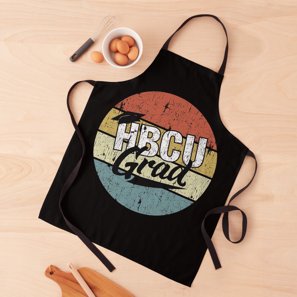 HBCU Grad With Cap Vintage Apron