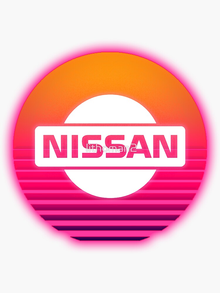 Retro Nissan Outrun Emblem Sticker For Sale By Lithoman2 Redbubble