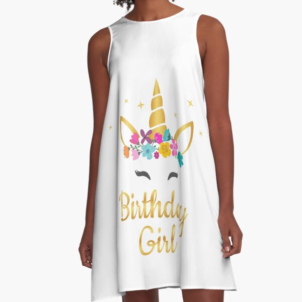 unicorn theme birthday dress