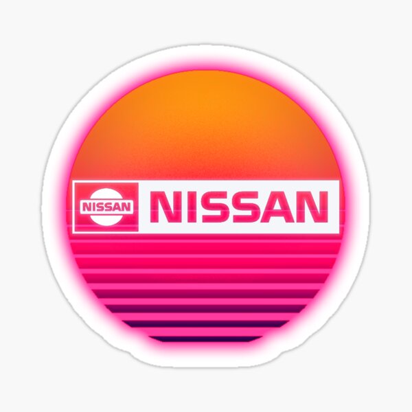 Retro Nissan Outrun Emblem Sticker For Sale By Lithoman2 Redbubble