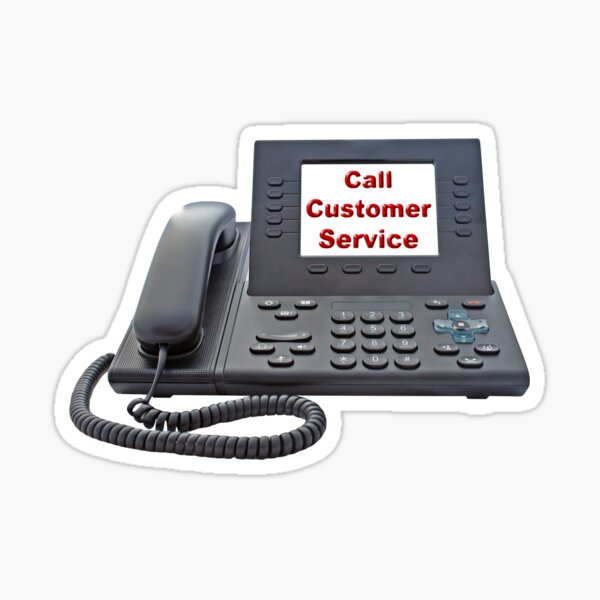 "Customer Service VoIP Phone" Sticker for Sale by MarkUK97 Redbubble