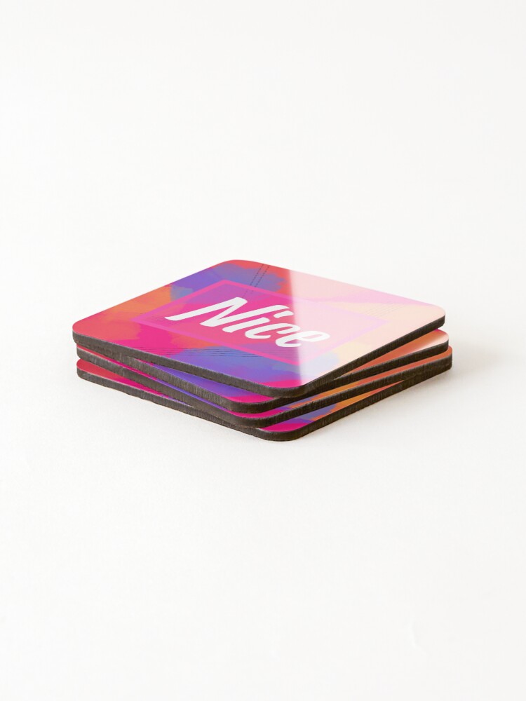 Thumbnail 4 of 5, Coasters (Set of 4), Nice Colorful Abstract Texture designed and sold by patternprint1.