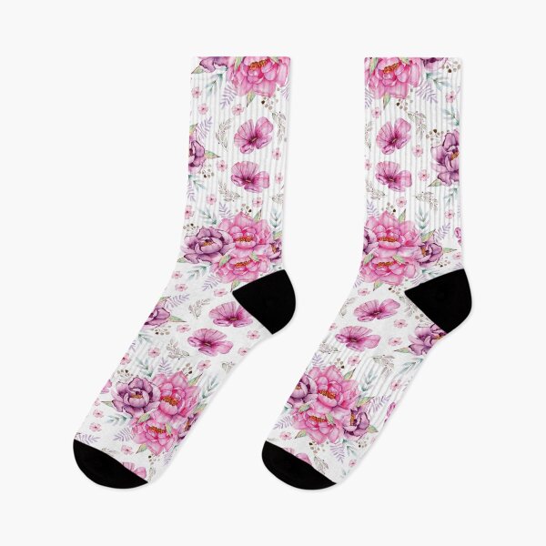 Item preview, Pink and Purple Rose Print designed and sold by clounewcomb.