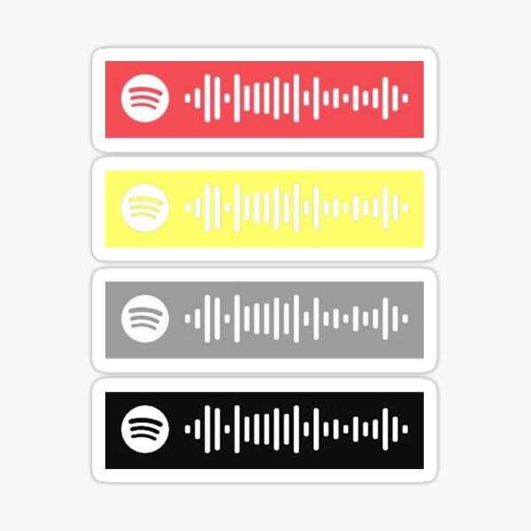 Idontwannabeyouanymore Spotify Scan Code Pack Sticker By Keilahope Redbubble - billie eilish idontwanbabeyouanymore roblox id