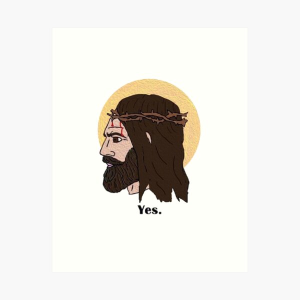 The Almighty Chad meme | Art Board Print