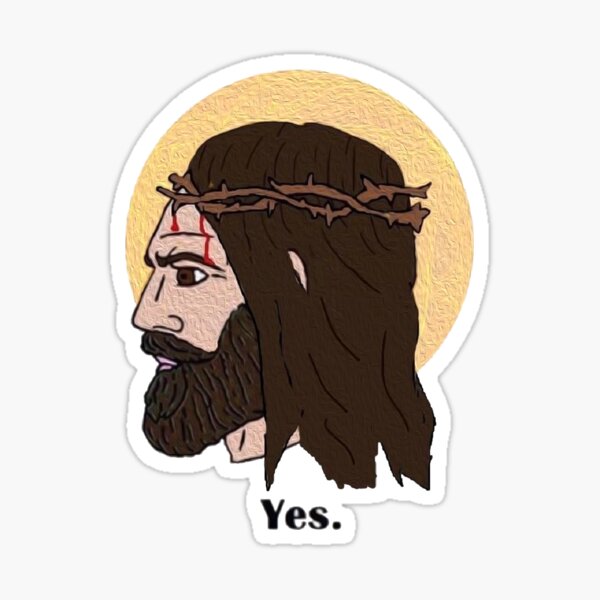 Yes Chad Meme Sticker - Liberty Maniacs