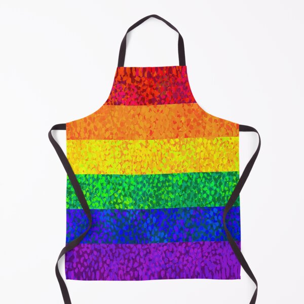 Item preview, Seurat Inspired Pride Flag - Rainbow Stripes designed and sold by Rachael Garcia.