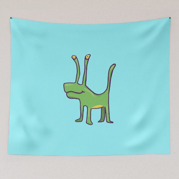 Item preview, Slug Dog Funny Hand Drawn Monster Doodle designed and sold by PastelPickles.