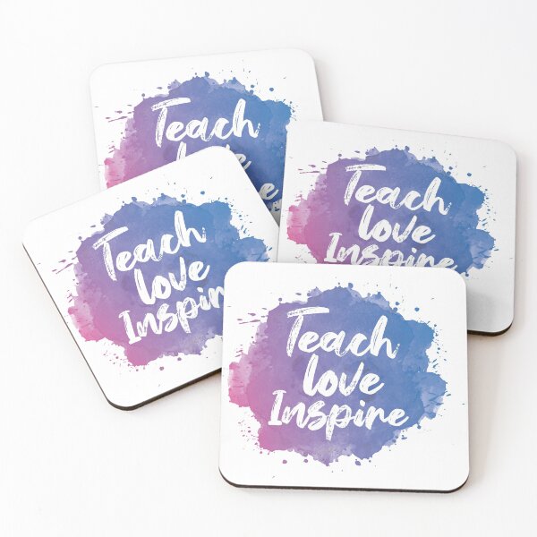 Item preview, Teach Love Inspire water colour style. designed and sold by ShutterKapan.