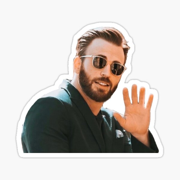 chris evans w sunglasses Sticker
